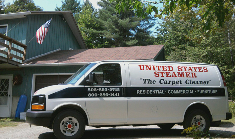 U.S. Steamer carpet cleaning truck